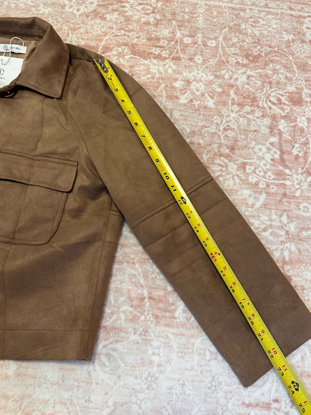 NWT 🤎 Buttoned Faux Suede Jacket - Picture 13 of 14